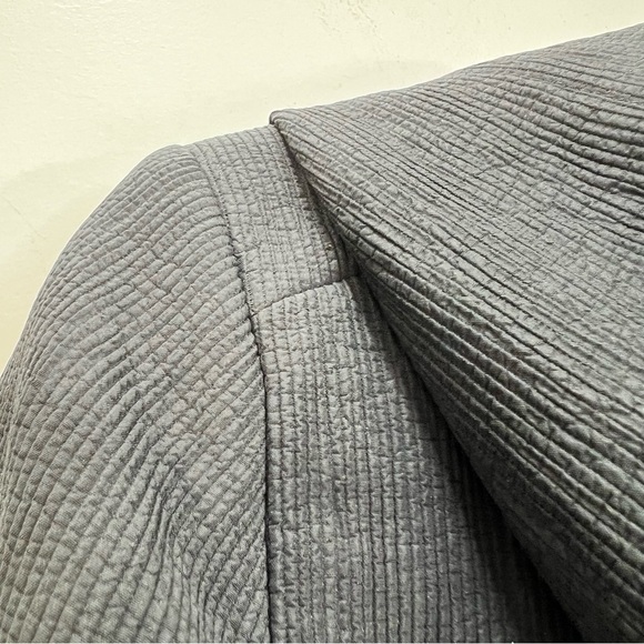 Zenobia black ribbed knit hooded button front spring fall jacket coat 6 - Picture 9 of 16